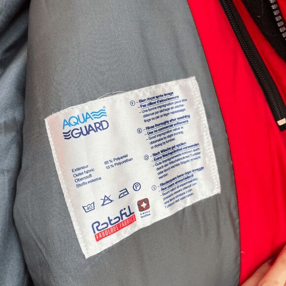 VTG 90s Marker Red Ski Patrol Jacket L/XL Olympic Model Thermolite Aqua Guard - Picture 11 of 12